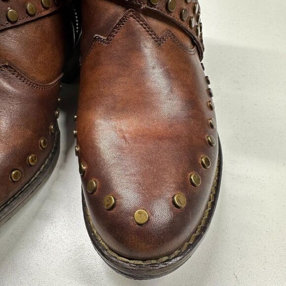 Circle G by Corral Ladies Studded Straps Bootie Shoe Q5096 Womens Size 7.5 Cogna - Picture 5 of 14